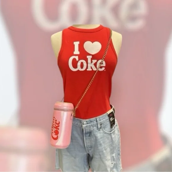 NWT Viral Skinnydip Cherry Coke Crossbody Bag – Can Purse - Picture 8 of 9